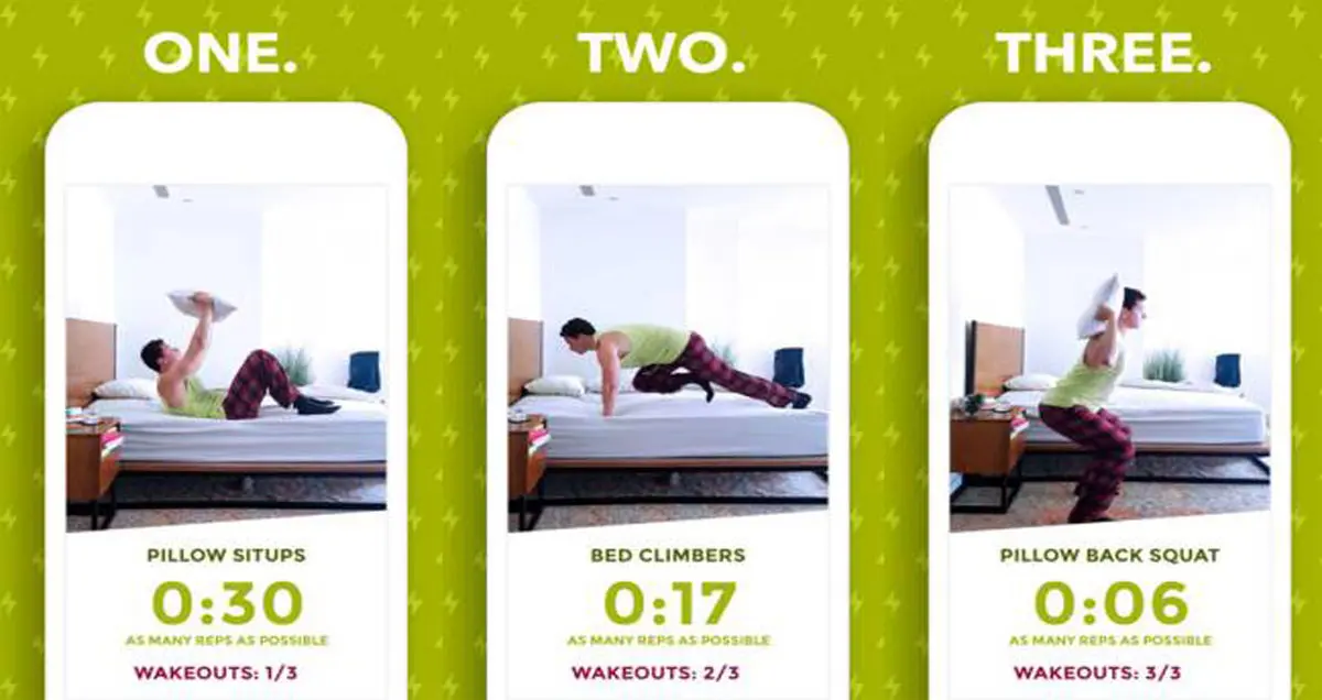 Wakeout رخت‌خواب شما را به باشگاه بدن‌سازی تبدیل می‌کند!