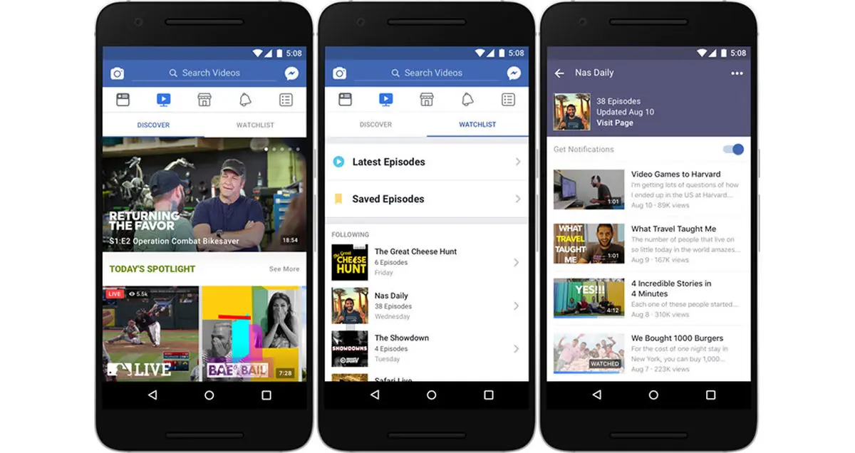 فیسبوک از Watch رونمایی کرد!