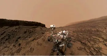 سلفی ربات ناسا زیر آسمان ابری مریخ!