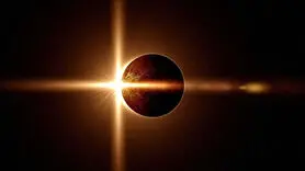 ۲ تصویر ماهواره ای کمتر دیده شده از کسوف ۲۰۱۷ در آمریکا