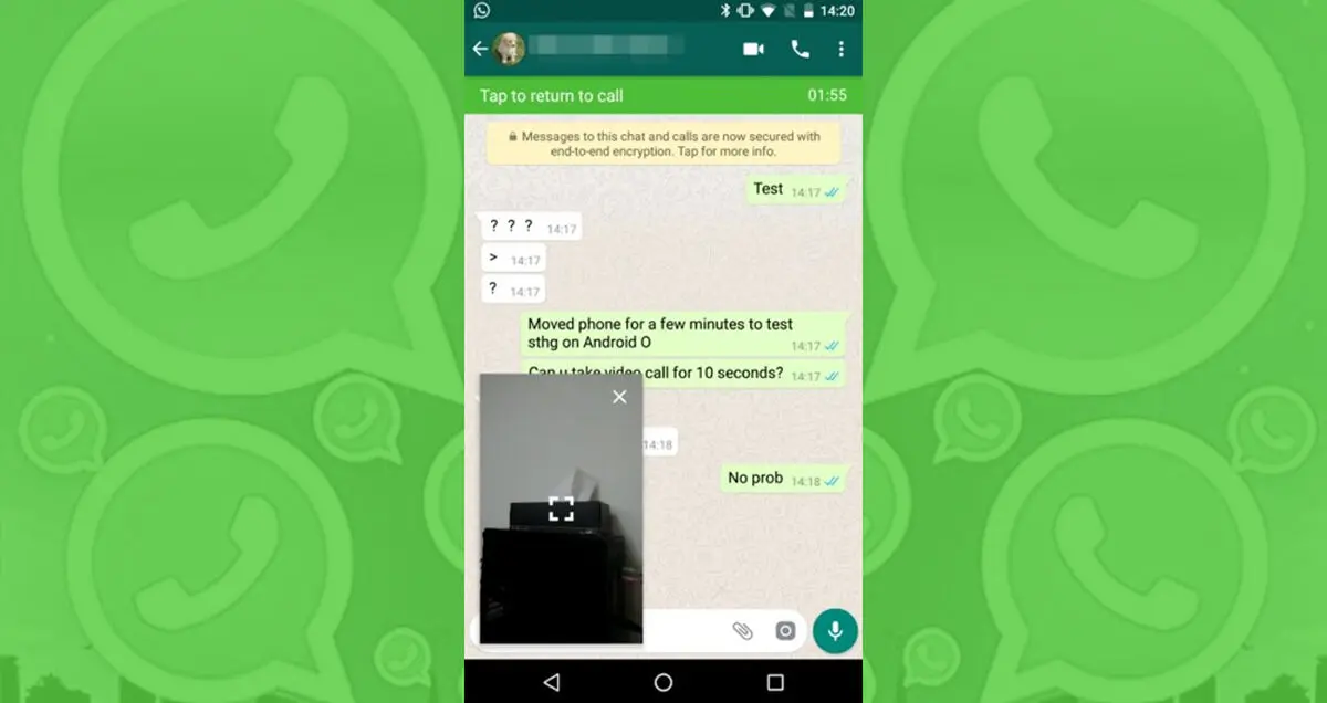 قابلیت جدید PiP وارد تماس های ویدیویی واتس اپ شد