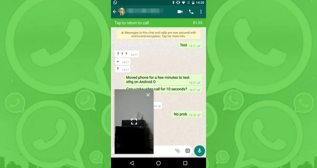 قابلیت جدید PiP وارد تماس های ویدیویی واتس اپ شد