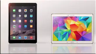 مقایسه‌ی تصویری آیپد ایر 2 اپل با گلکسی تب اس 10.5 سامسونگ