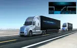 رژه آزمایشی کامیون‌های خودران Daimler در خیابان