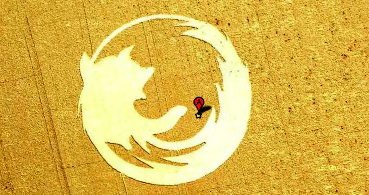 Google Earth در مرورگر فایرفاکس اجرا می‌شود