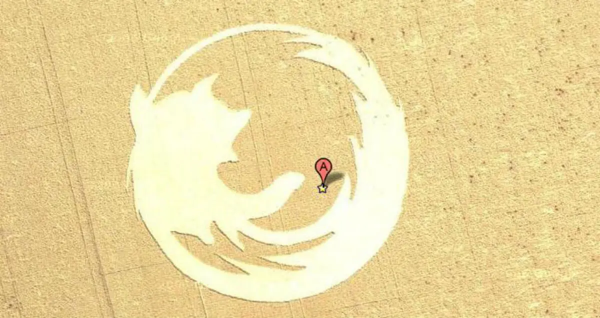 Google Earth در مرورگر فایرفاکس اجرا می‌شود