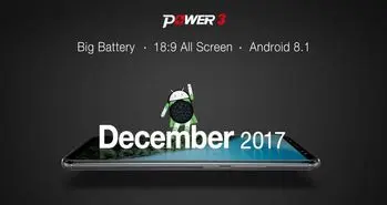 گوشی جدید یولفون پاور 3 دارای باتری 6100 میلی آمپر ساعتی و اندروید 8.1 است