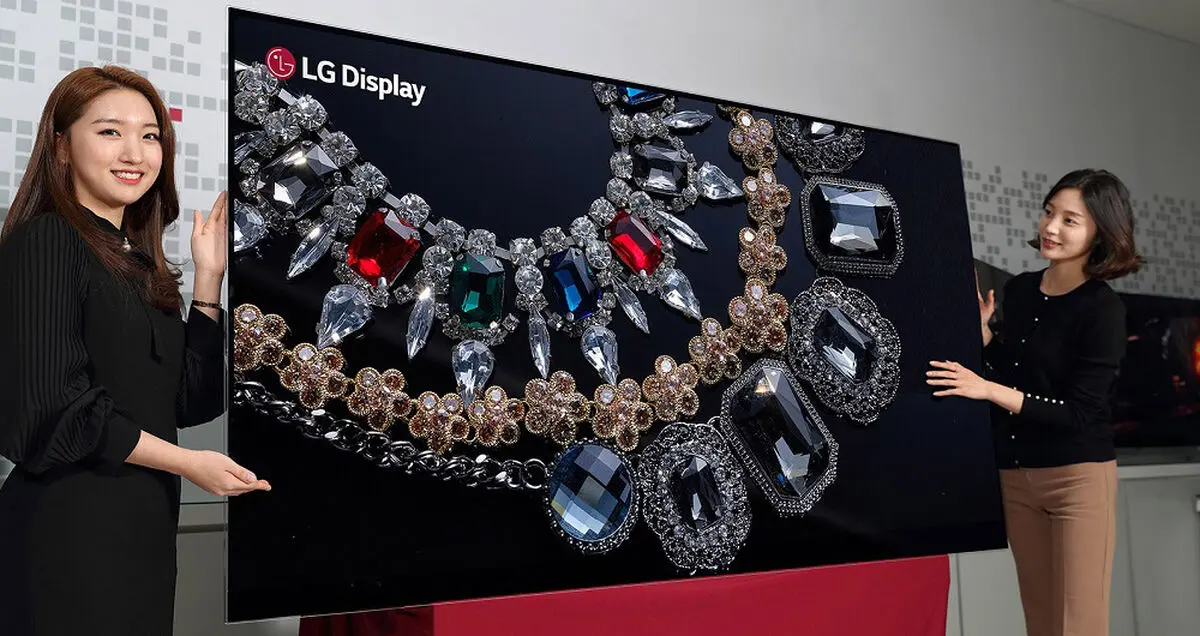 ال جی از اولین نمایشگر 88 اینچی 8K جهان با تکنولوژی OLED رونمایی کرد