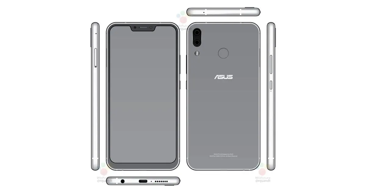 ذنفون 5 ایسوس هم شبیه آیفون 10 دارای حاشیه بالای نمایشگر است