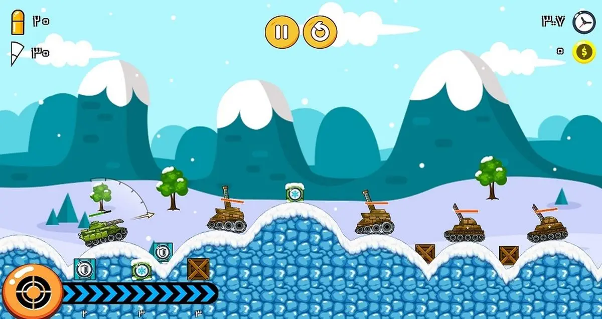 گلوله های آتشین - بازی جنگ تانک ها