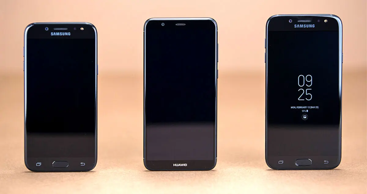 تماشا کنید: مقایسه 3 گوشی میان رده هواوی پی اسمارت، گلکسی J7 Pro و گلکسی J5 Pro