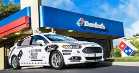 استفاده از ماشین های خودران Ford برای تحویل پیتزا در شهر میامی