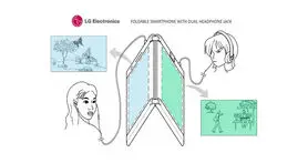 ثبت اختراع گوشی منعطف ال جی با دو نمایشگر