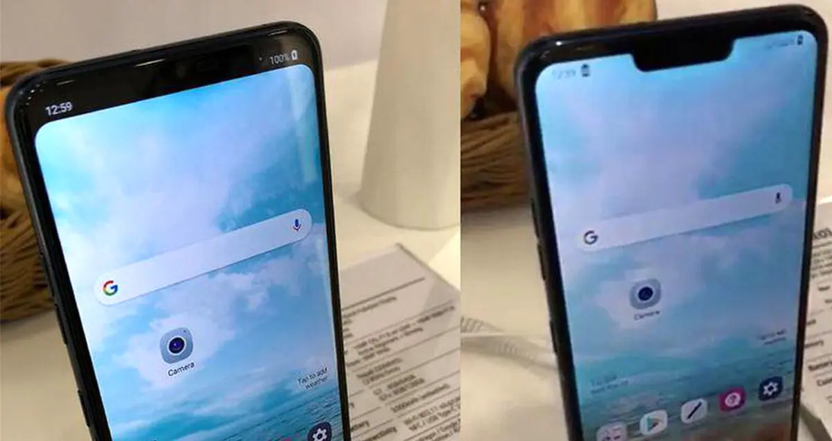 بریدگی نمایشگر LG G7 اختیاری و یک امکان نرم افزاری است!