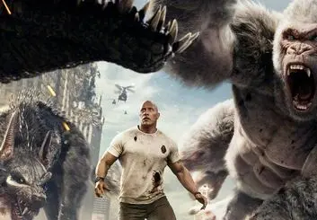 دواین جانسون (راک) با فیلم Rampage باکس آفیس را فتح کرد!