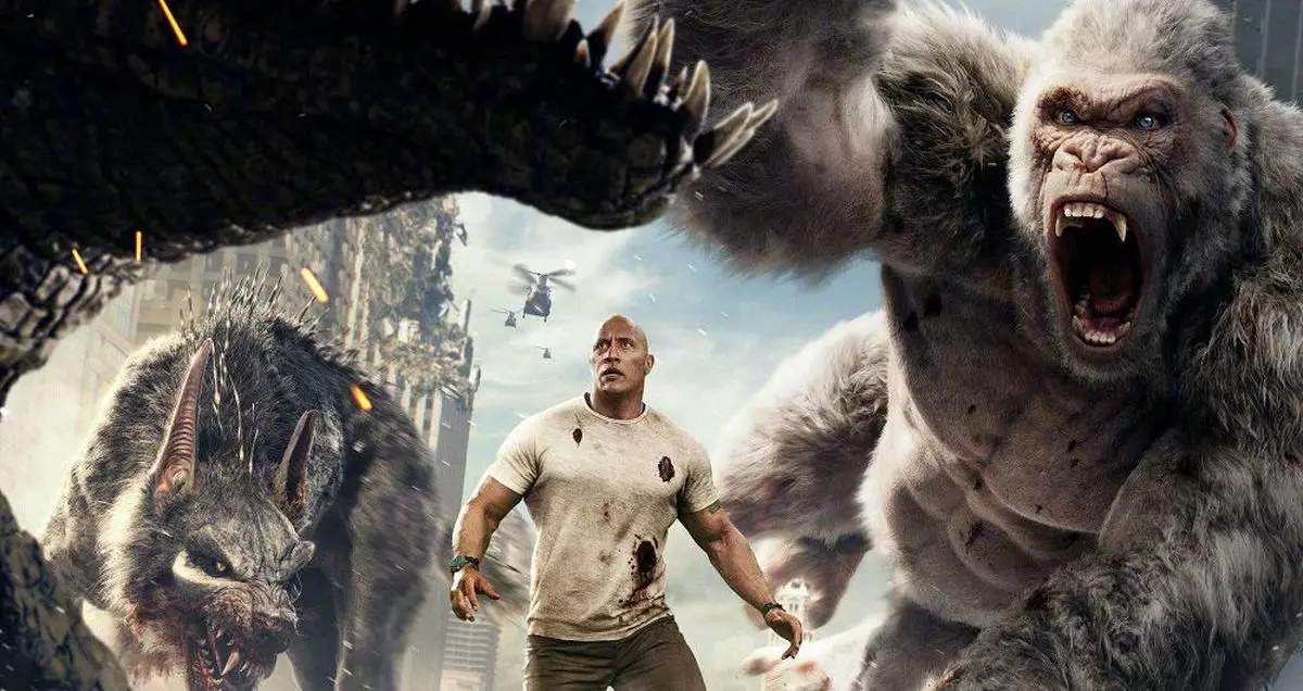 دواین جانسون (راک) با فیلم Rampage باکس آفیس را فتح کرد!