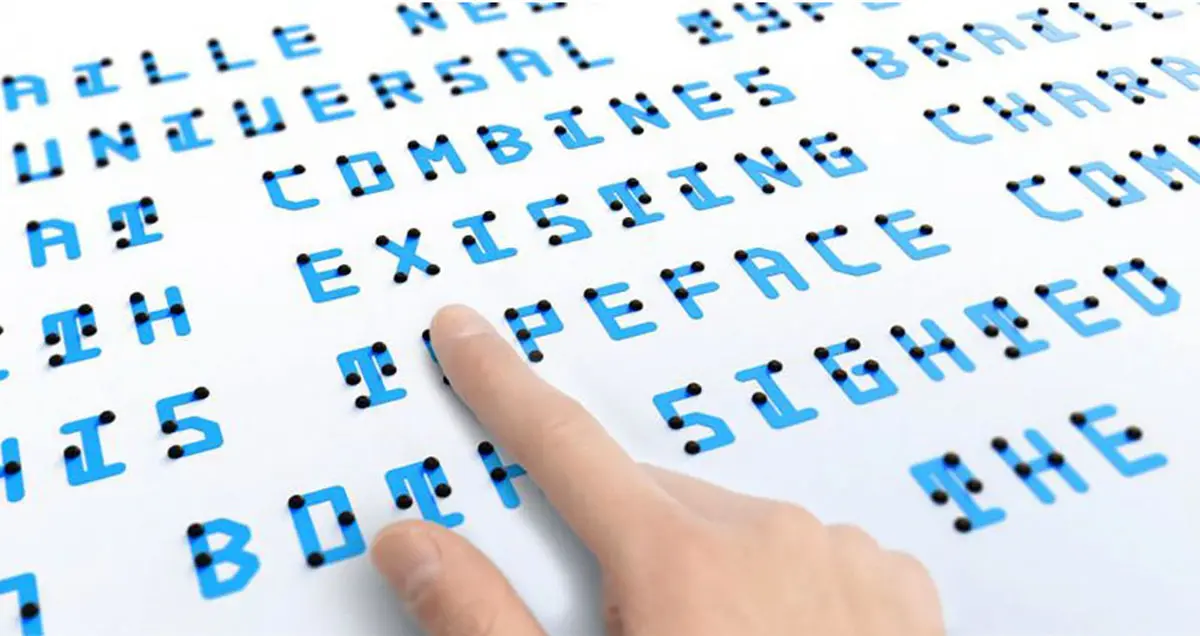 فونت هوشمند جدید از ترکیب حروف بریل، لاتین و ژاپنی طراحی شد!