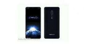 تصویر رندر شده گوشی OPPO Find X منتشر شد؛ دوربین سه گانه و نمایشگر برش خورده