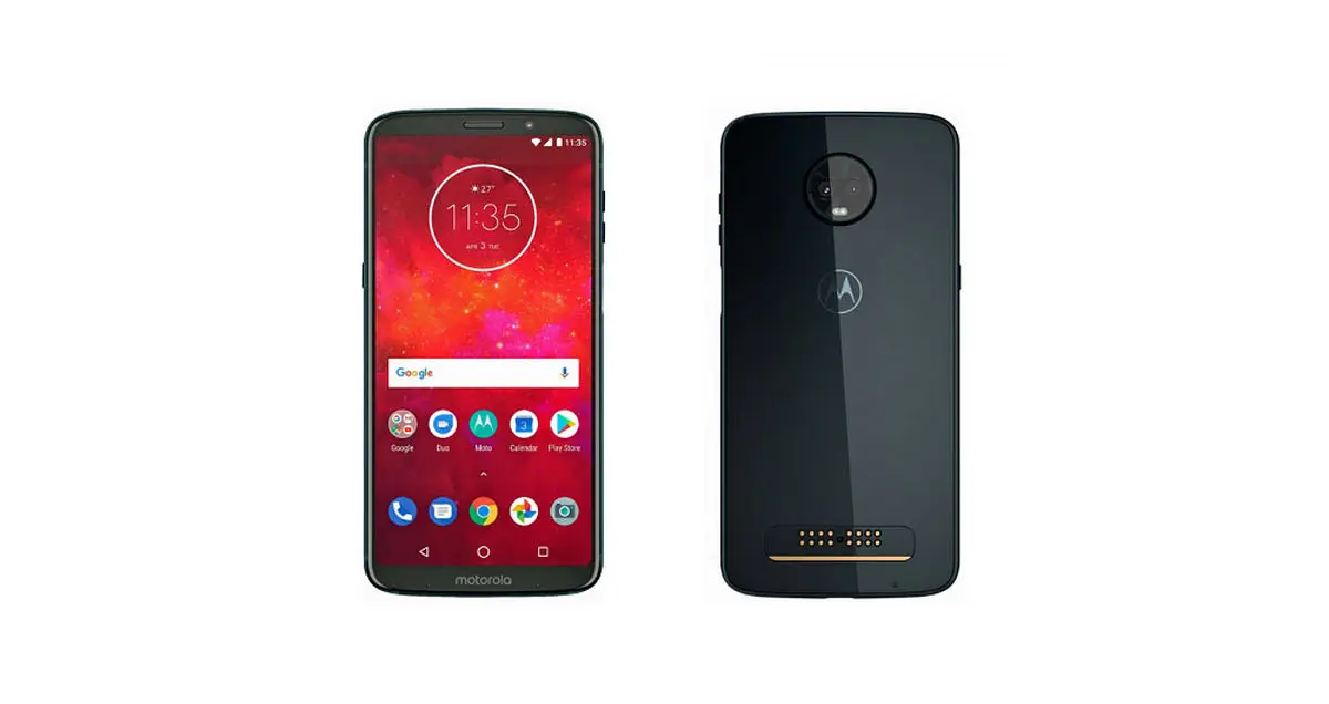 تصویر رندر شده گوشی موتو زد 3 پلی در Deep Indigo رویت شد