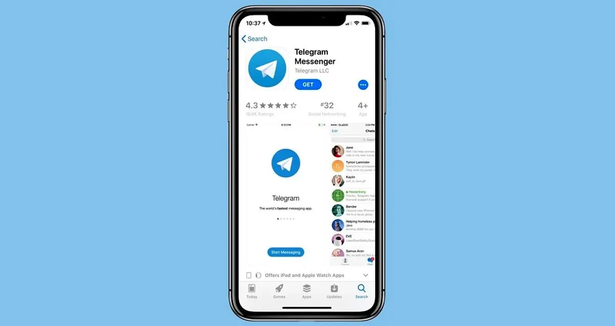 «نه» اپل به روسیه برای انتشار بروزرسانی تلگرام در اپ استور!