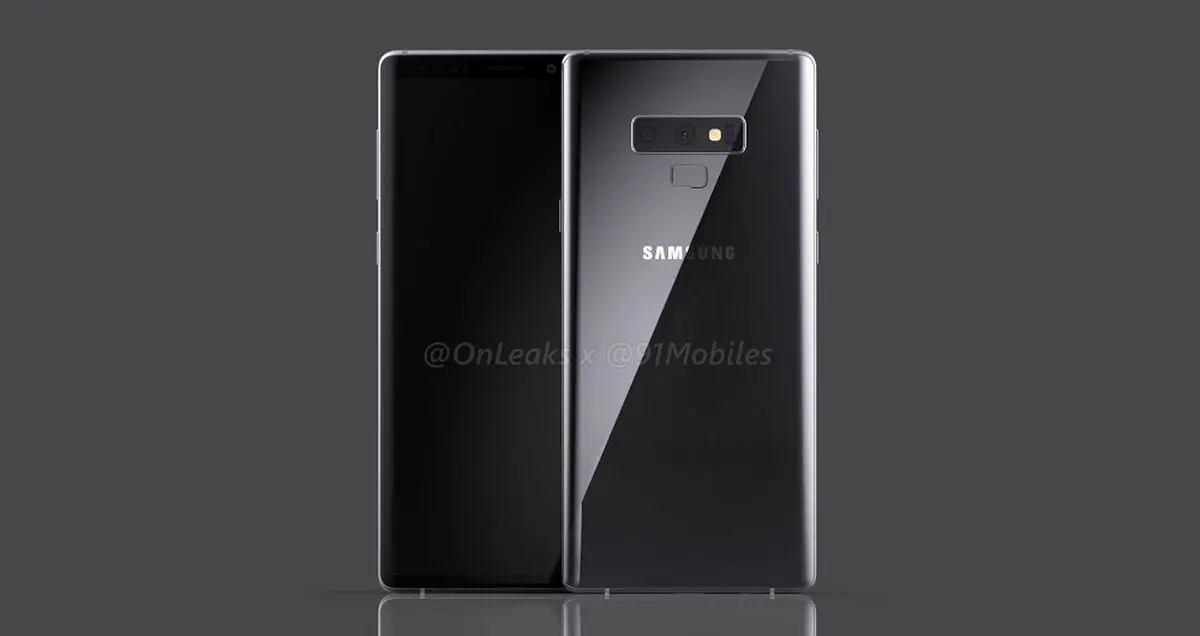 قاب گلکسی نوت 9 به پنج دکمه فیزیکی اشاره دارد!