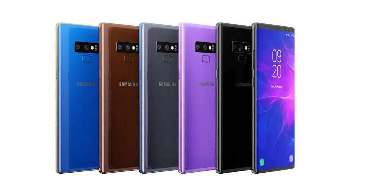 قاب گلکسی نوت ۹ به چیدمان افقی دوربین اصلی اشاره می کند