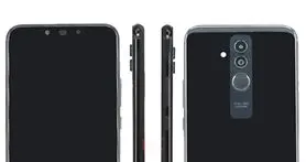 تصویر شماتیک میت 20 لایت به دوربین اصلی دوگانه اشاره می کند