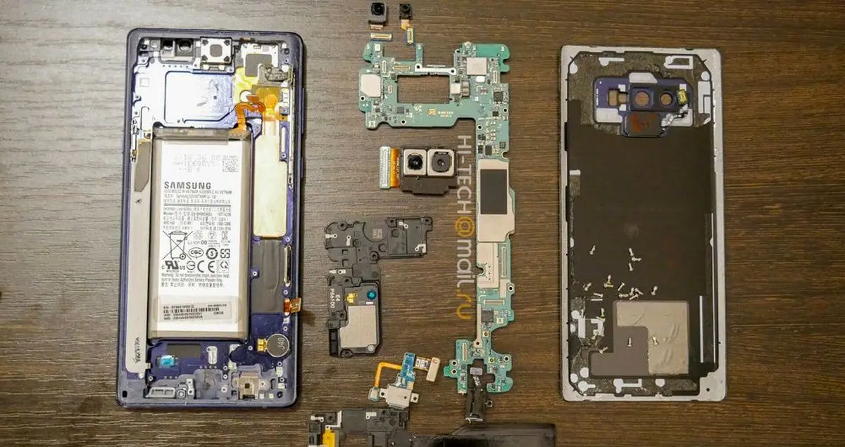 اولین کالبدشکافی گلکسی نوت 9 از سیستم خنک کننده متفاوت آن خبر می دهد