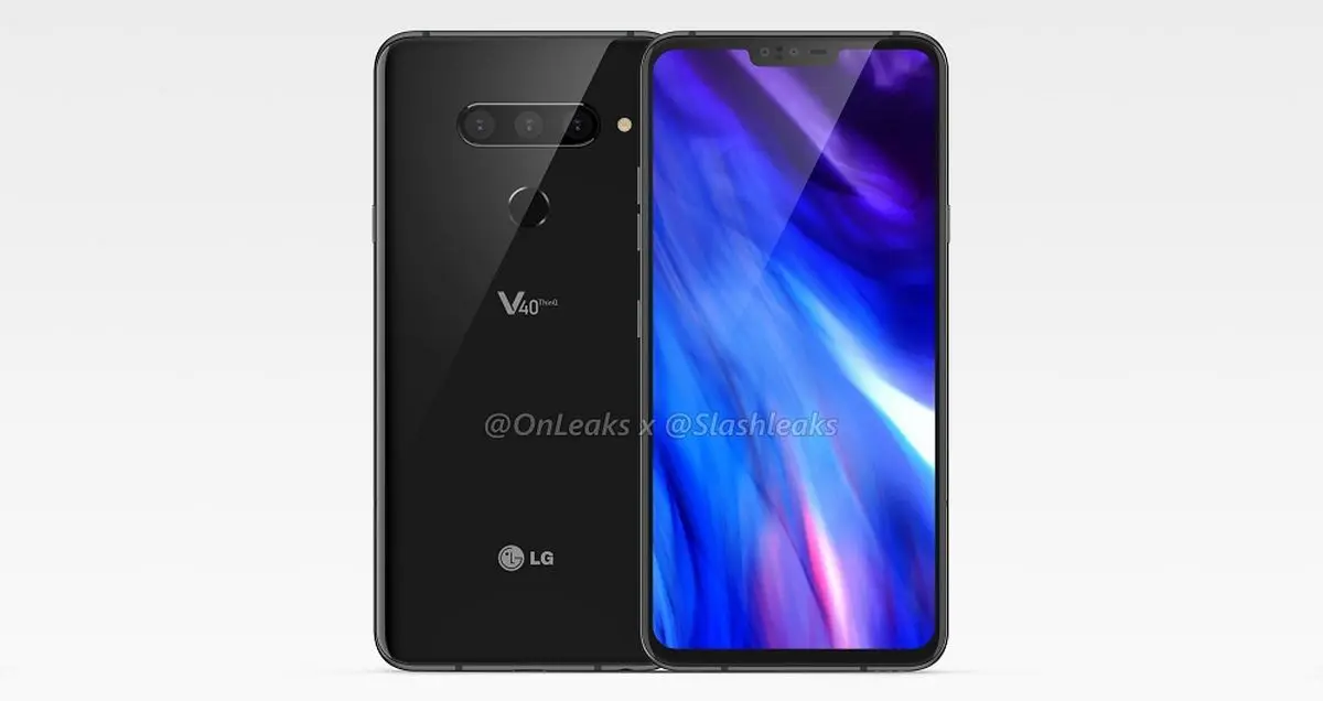 رندرهای جدید گوشی ال جی V40 را ببینید؛ پرچمدار غول پیکر!