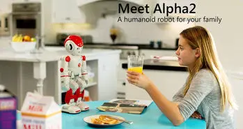 ربات کوچک و راهنمای Alpha 2 کمپانی UBTech به CES 2016 آورده شد