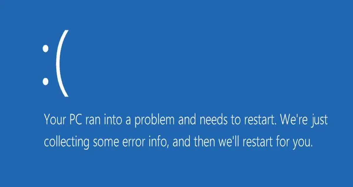 آموزش برطرف کردن پیغام Your PC ran into a problem در ویندوز
