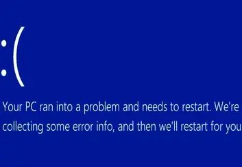 آموزش برطرف کردن پیغام Your PC ran into a problem در ویندوز