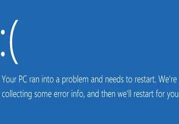 آموزش برطرف کردن پیغام Your PC ran into a problem در ویندوز
