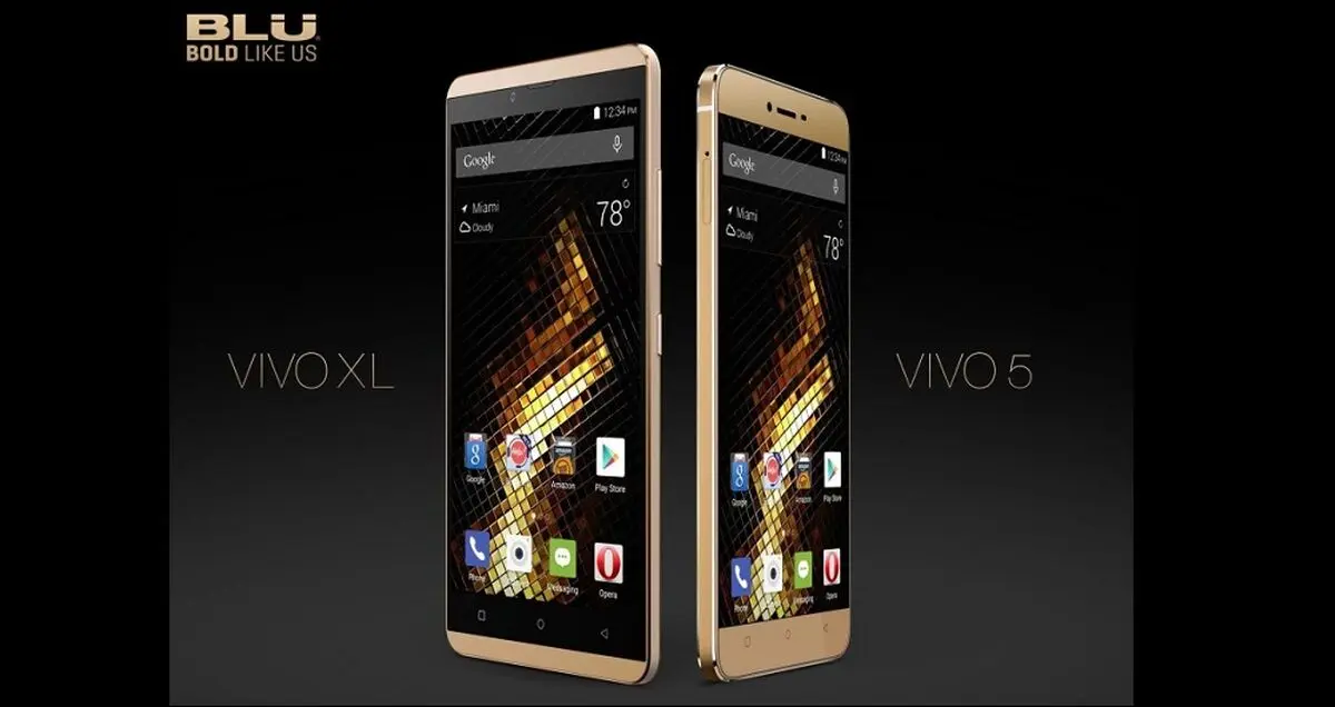 رونمایی BLU از دو گوشی Vivo 5 و ViVo XL در نمایشگاه CES 2016