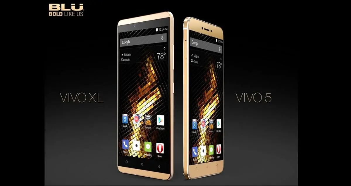 رونمایی BLU از دو گوشی Vivo 5 و ViVo XL در نمایشگاه CES 2016