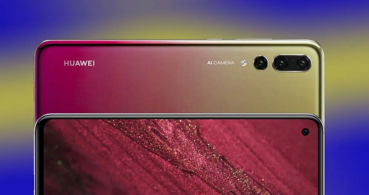 پوسترهای هواوی نوا 4 به حفره درون نمایشگر اشاره می کند