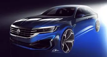 تیزر نسل جدید فولکس واگن پاسات به طراحی آن اشاره می‌ کند