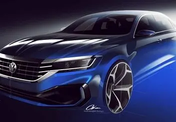 تیزر نسل جدید فولکس واگن پاسات به طراحی آن اشاره می‌ کند