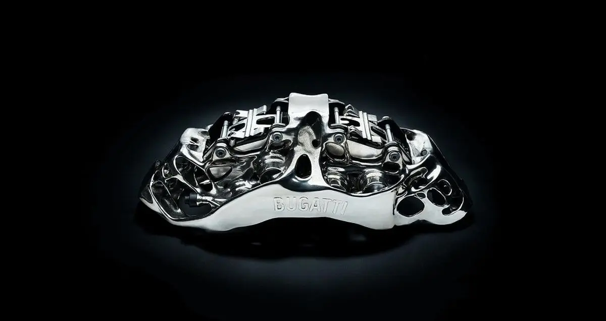 تماشا کنید: آزمایش کالیپر ترمز تولید شده با چاپ سه بعدی بوگاتی