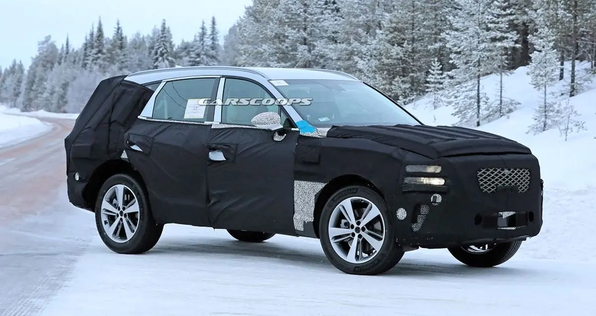 تصاویر مخفیانه جنسیس GV80 به اینترنت راه پیدا کرد؛ رقیب بی ام و X5