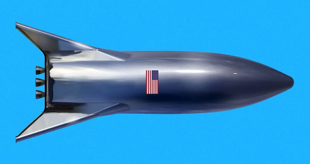 انتشار اولین تصویر واقعی از نمونه آزمایشی راکت اسپیس ایکس استارشیپ