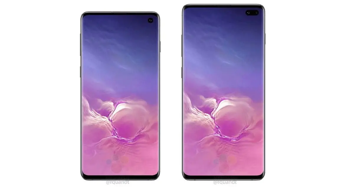 اندازه نمایشگر گوشی های سری گلکسی اس 10 سامسونگ مشخص شد