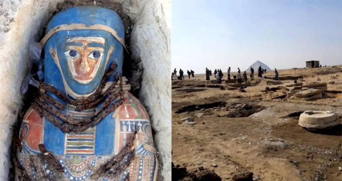 کشف مومیایی های باستانی در مقبره ای نزدیک به اهرام مصر!