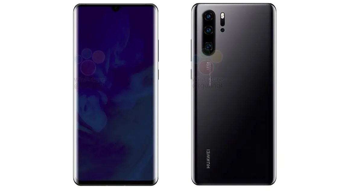 رندرهای رسمی هواوی P30 و P30 پرو لو رفت!