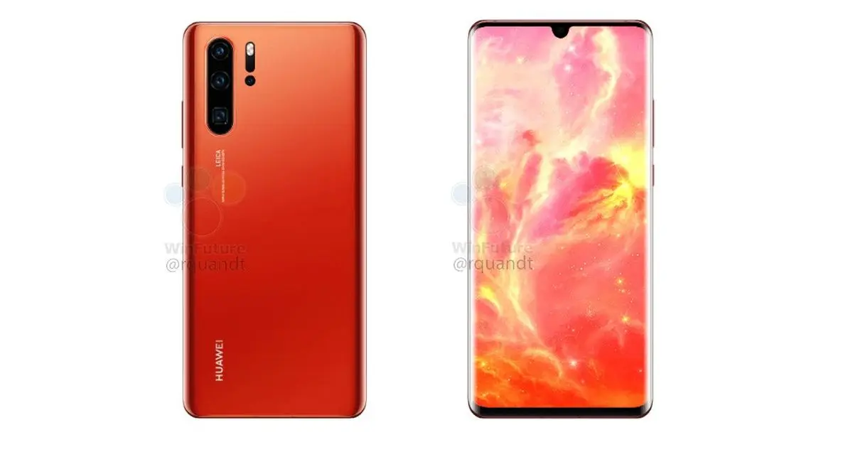 هواوی P30 پرو در رنگ قرمز به نمایش گذاشته شد