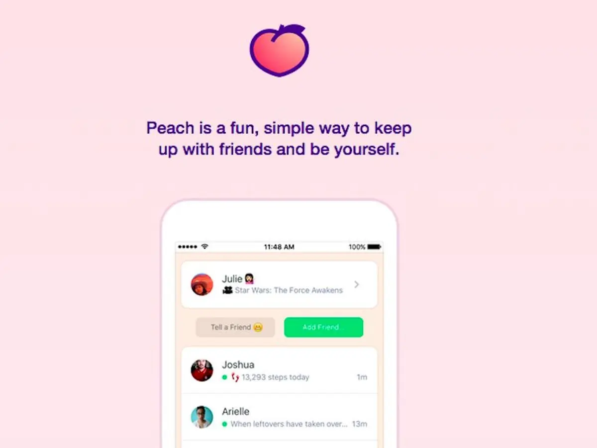 معرفی نرم افزار پیام رسان Peach مخصوص IOS