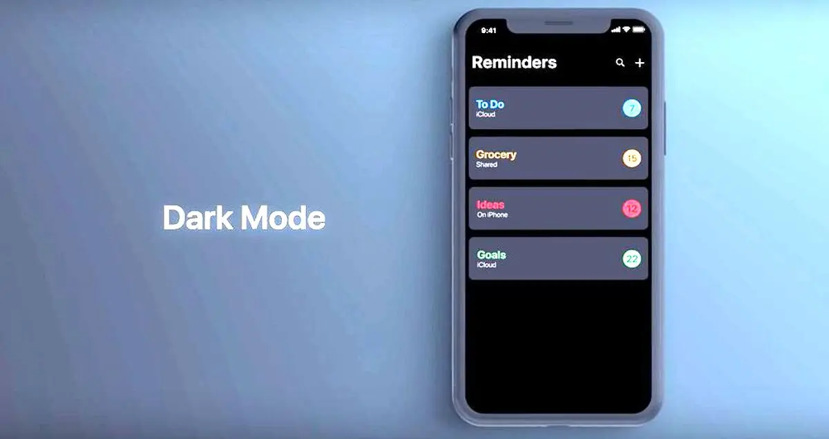 سیستم عامل iOS 13 به «دارک مود» مجهز می شود