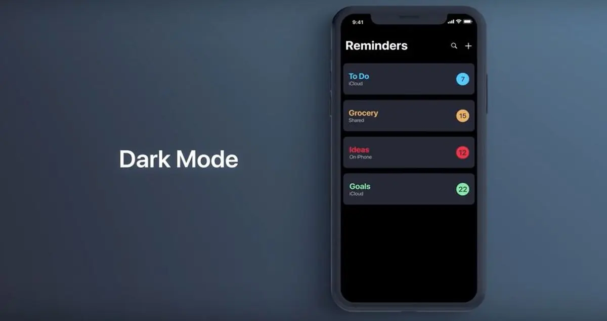 سیستم عامل iOS 13 به «دارک مود» مجهز می شود