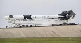 نمایش عمومی هسته فالکن 9 شرکت SpaceX در هیوستون