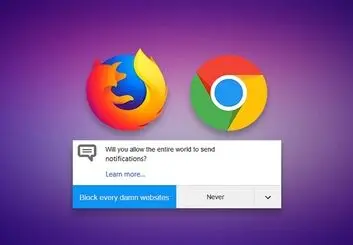 آموزش لغو عضویت سرویس وب پوش وب‌سایت کلیک در کروم و فایرفاکس